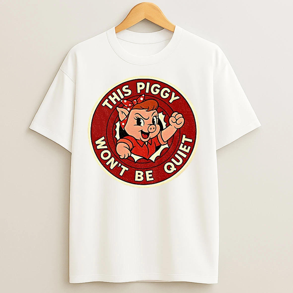 Classic Quiet Piggy This Piggy Wont Be Quiet Anti Trump Resistance Freedom Of Press T Shirts