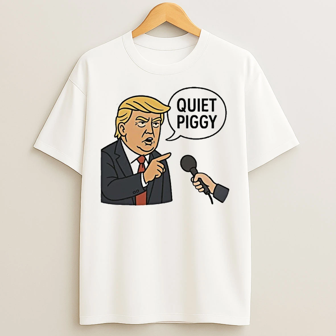 Classic Quiet Piggy Trump Meme T Shirts