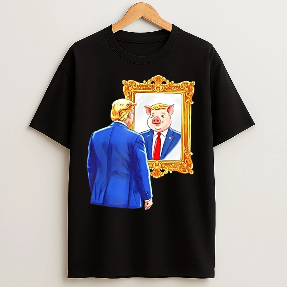Classic Quiet Piggy Trump X Pig Cute T Shirts