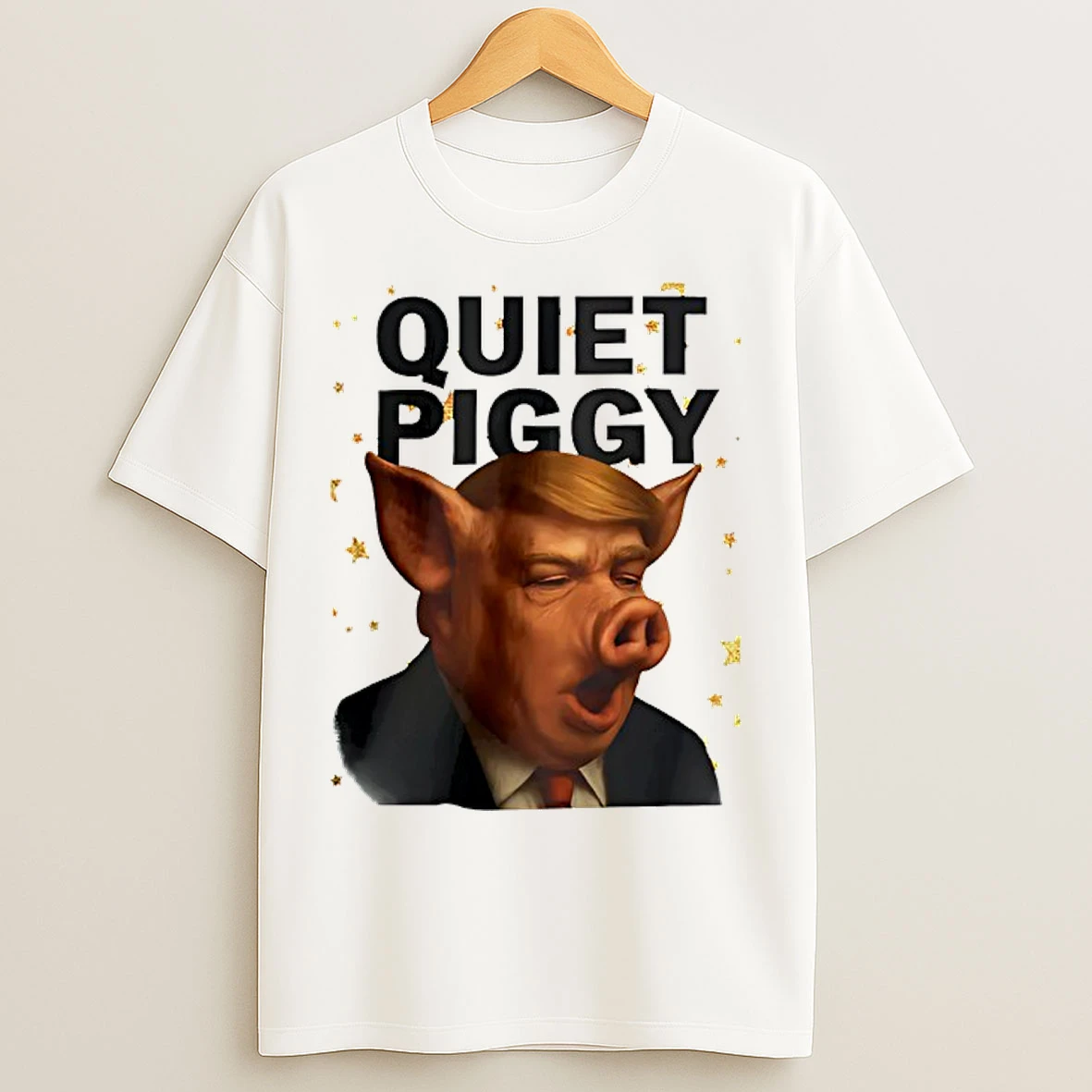 Classic Quiet Piggy Trump X Pig Head Meme T Shirts