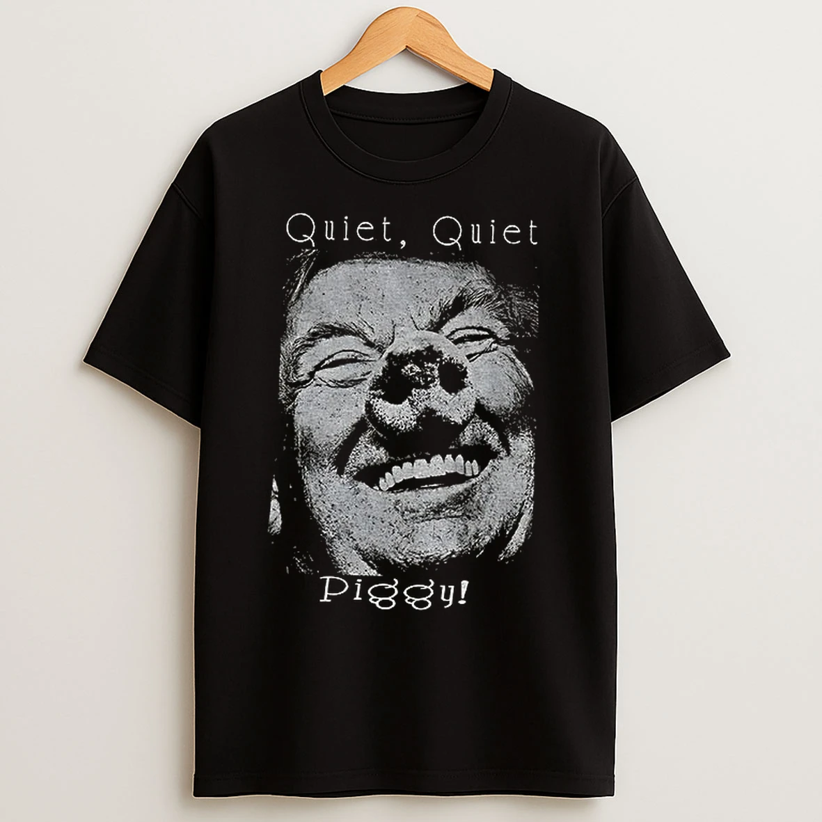 Classic Quiet Piggy Vintage Anti Trump Antifa Political 2025 T Shirts