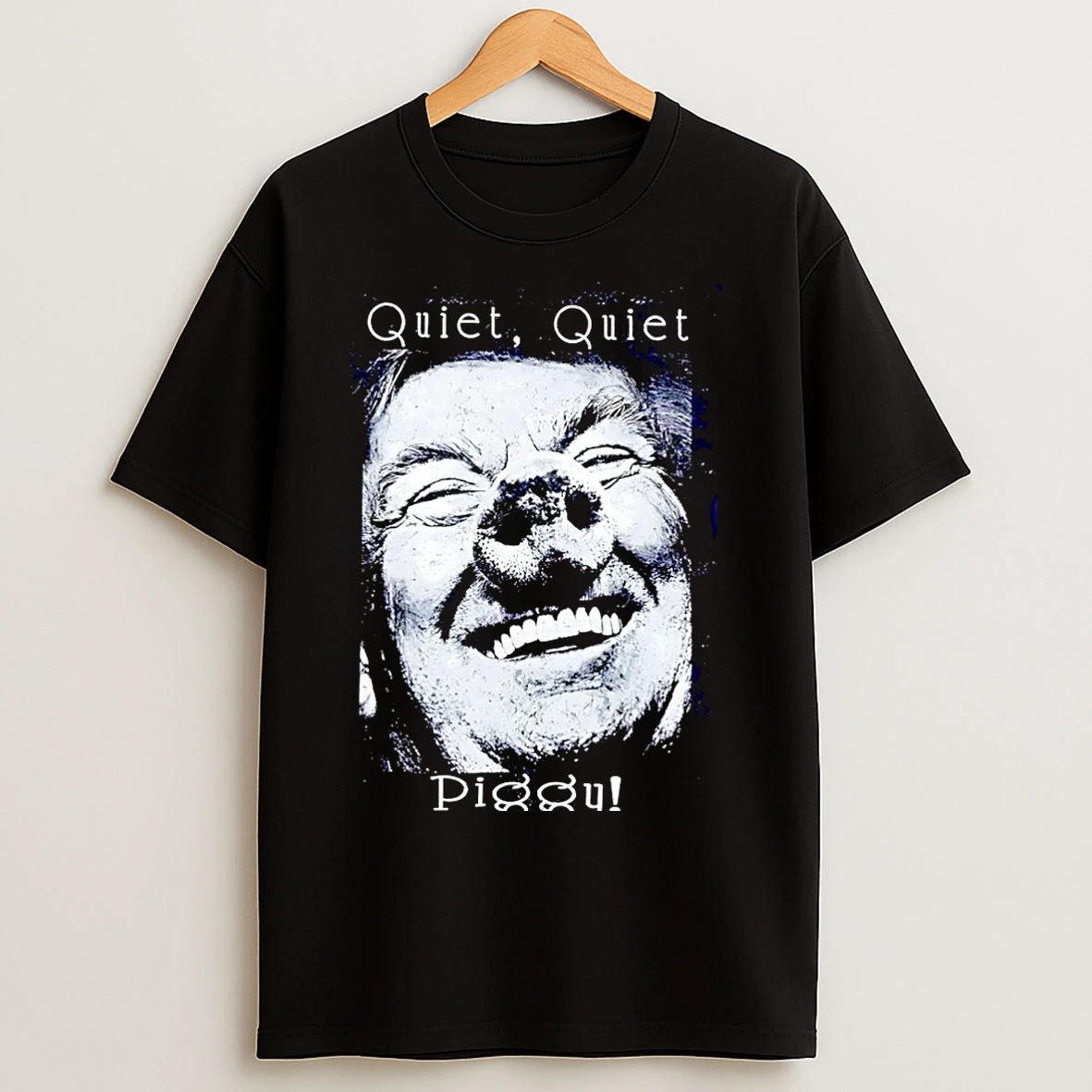 Classic Quiet Quiet Piggy Trump Pig Vintage Christmas T Shirts