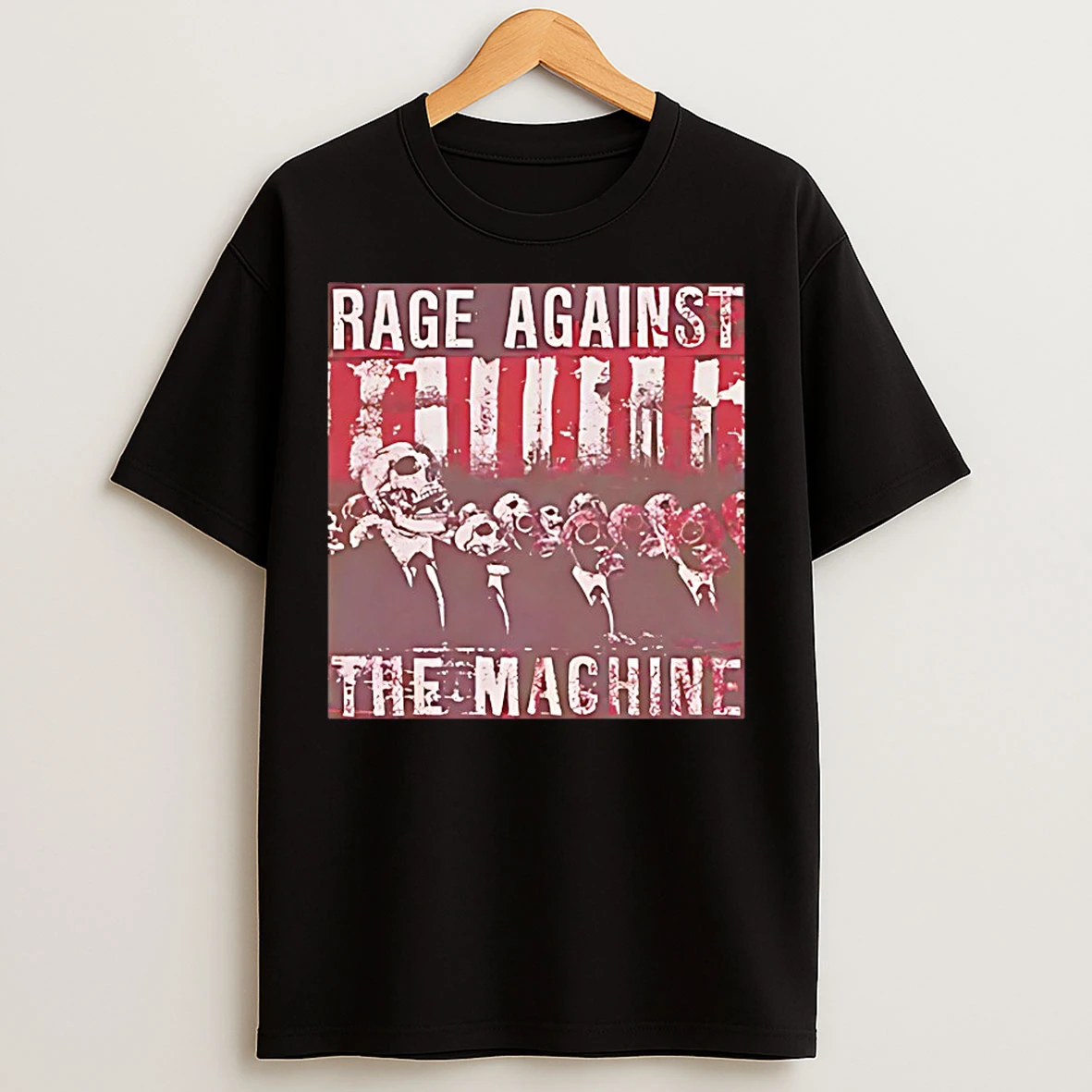 Classic Rage Against The Machine Suited Skeletons T Shirts