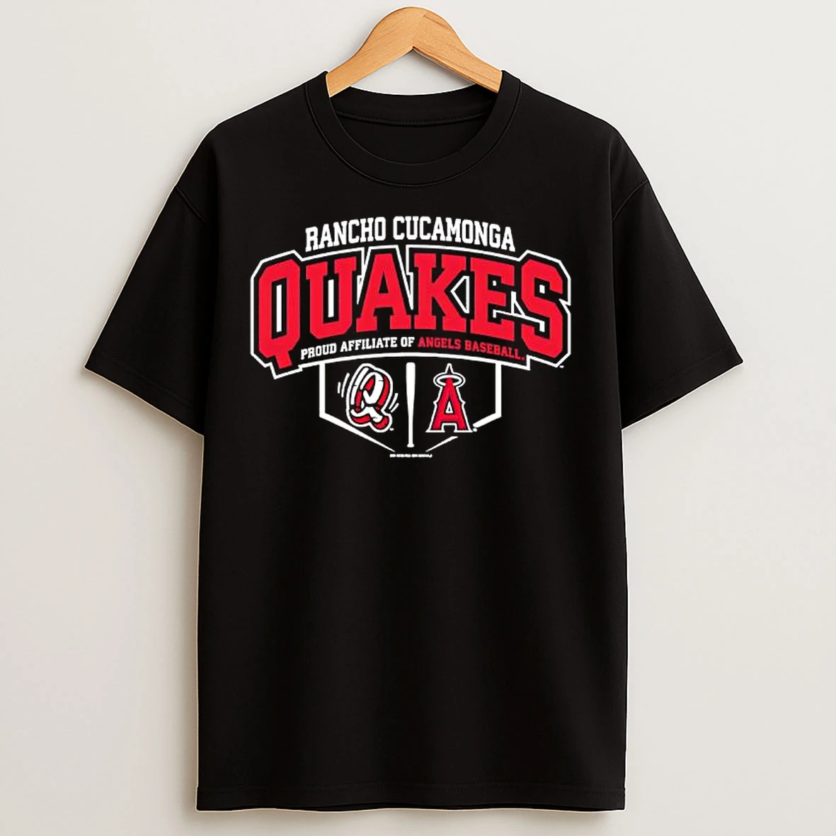 Classic Rancho Cucamonga Quakes Proud Affinate Of Angels Baseball T Shirts