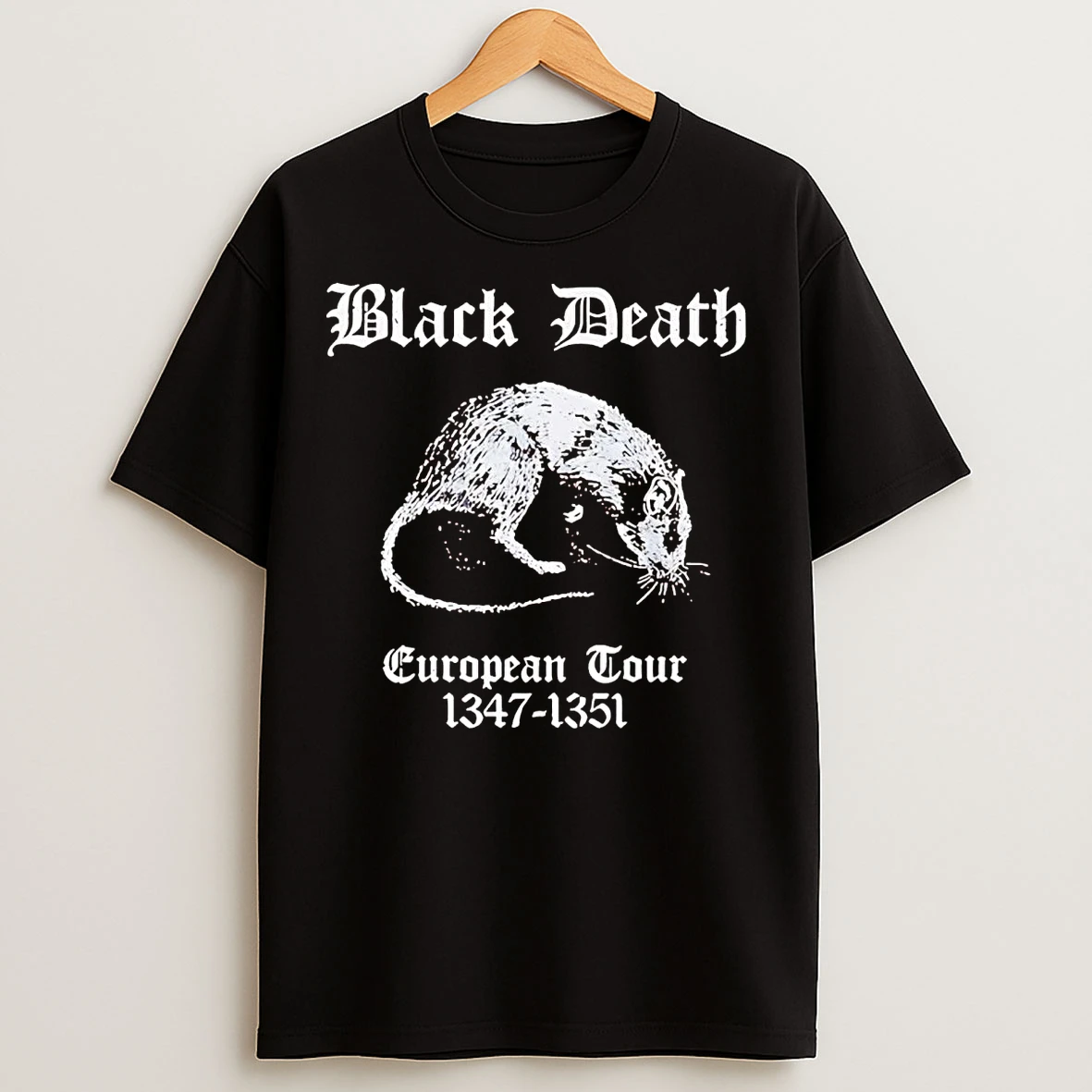 Classic Rat Black Death European Tour 1347 1351 T Shirts