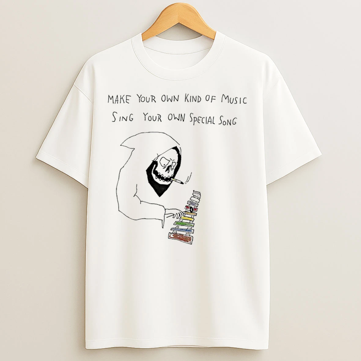 Classic Reaper Smoking Make Your Own Kind Of Music Sing Your Own Special Song T Shirts