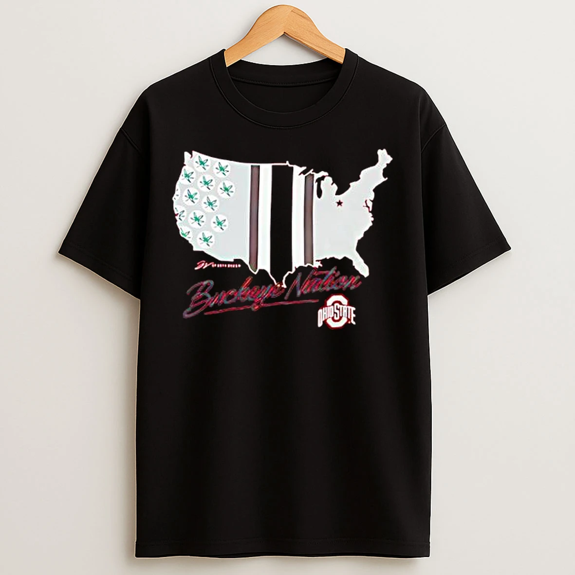 Classic Red Ohio State Buckeye Nation T Shirts