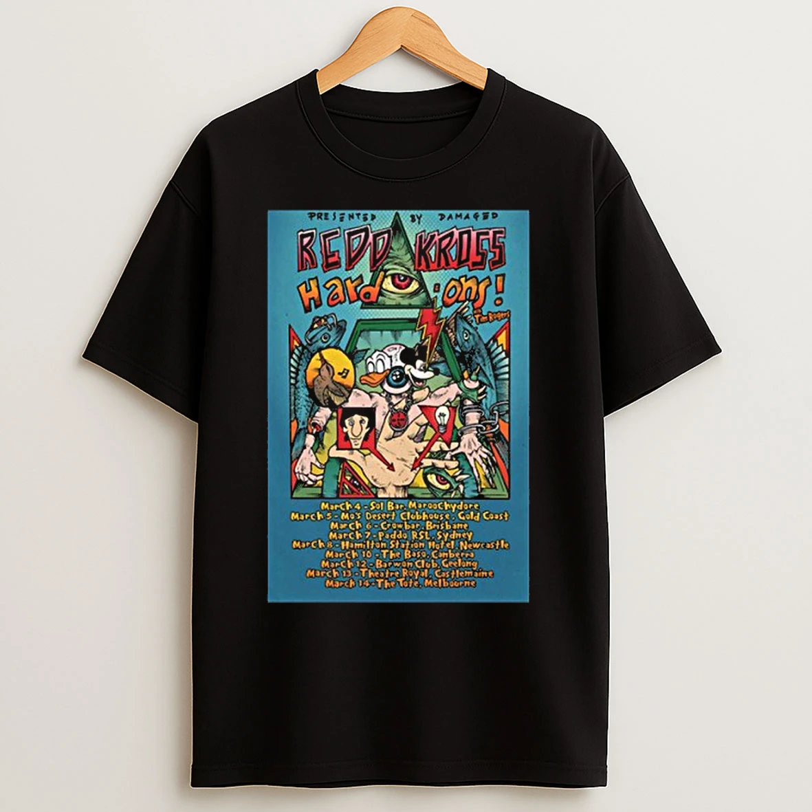 Classic Redd Kross And Hard Ons Aus Co Headline Tour 2026 T Shirts