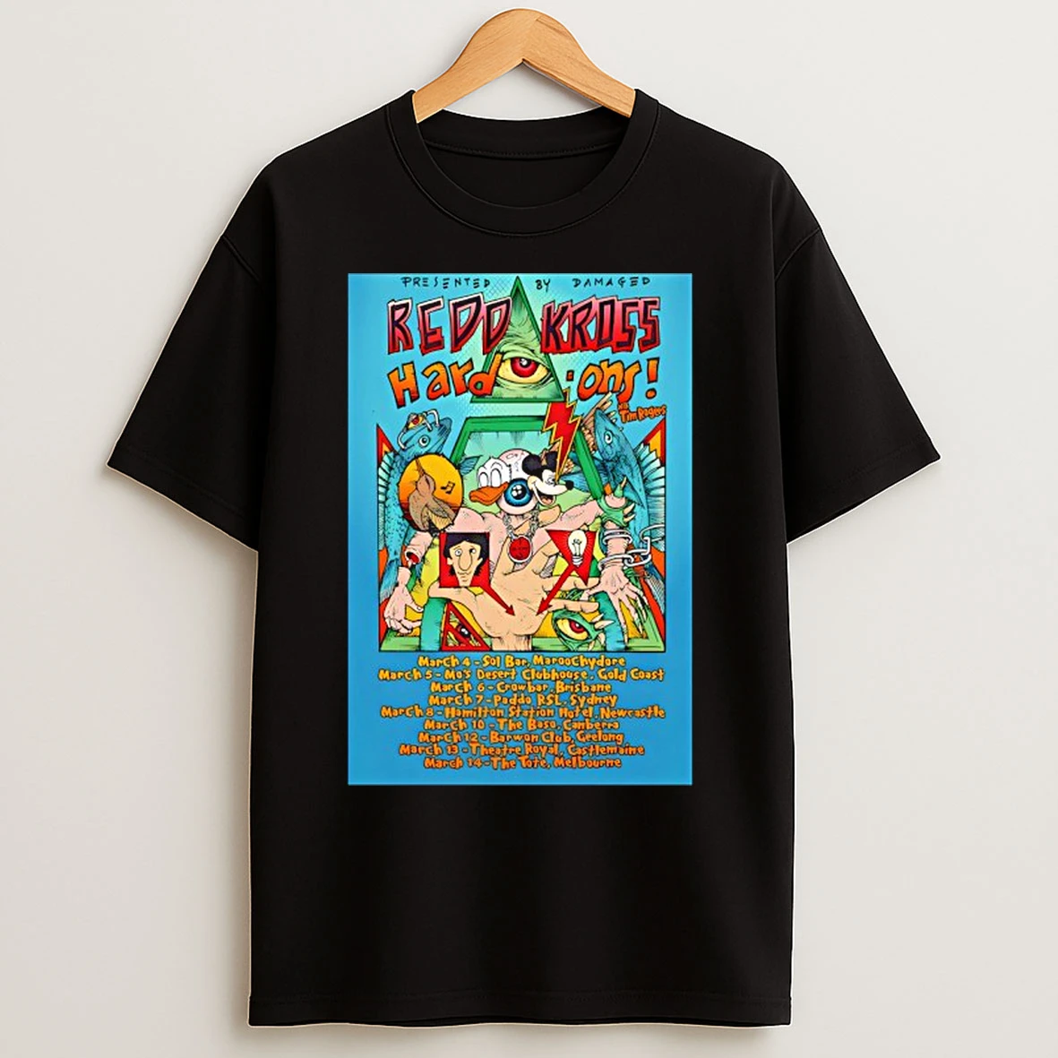Classic Redd Kross And Hard Ons Australian Co Headline Tour 2026 T Shirts