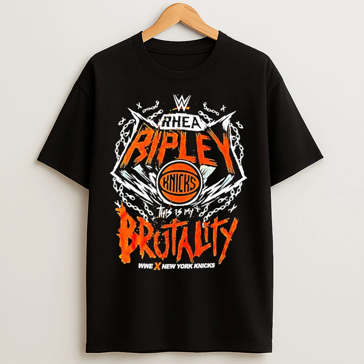 Classic Rhea Ripley This Is My Brutality Wwe X New York Knicks T Shirts