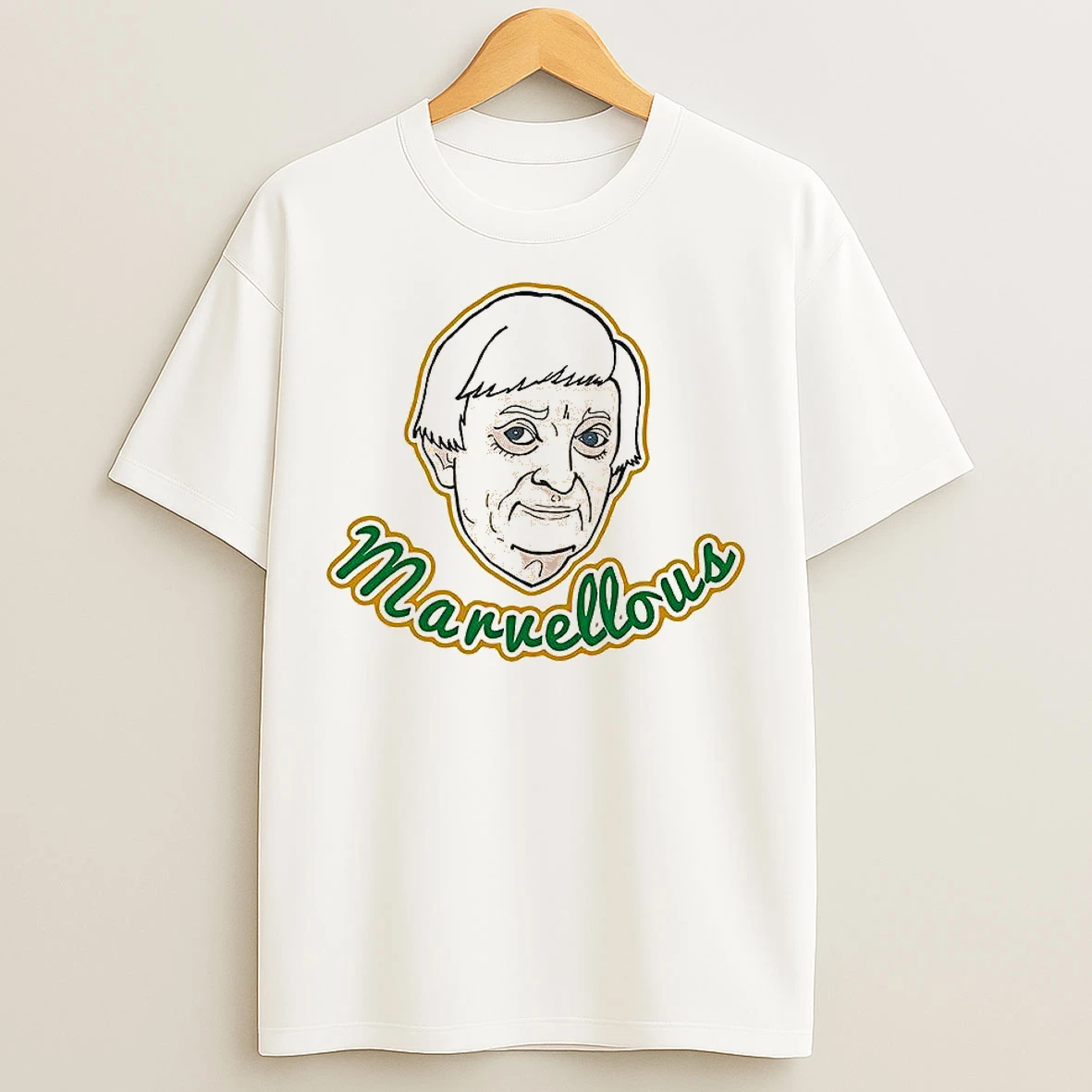 Classic Richie Benaud Marvellous Face Cartoon T Shirts