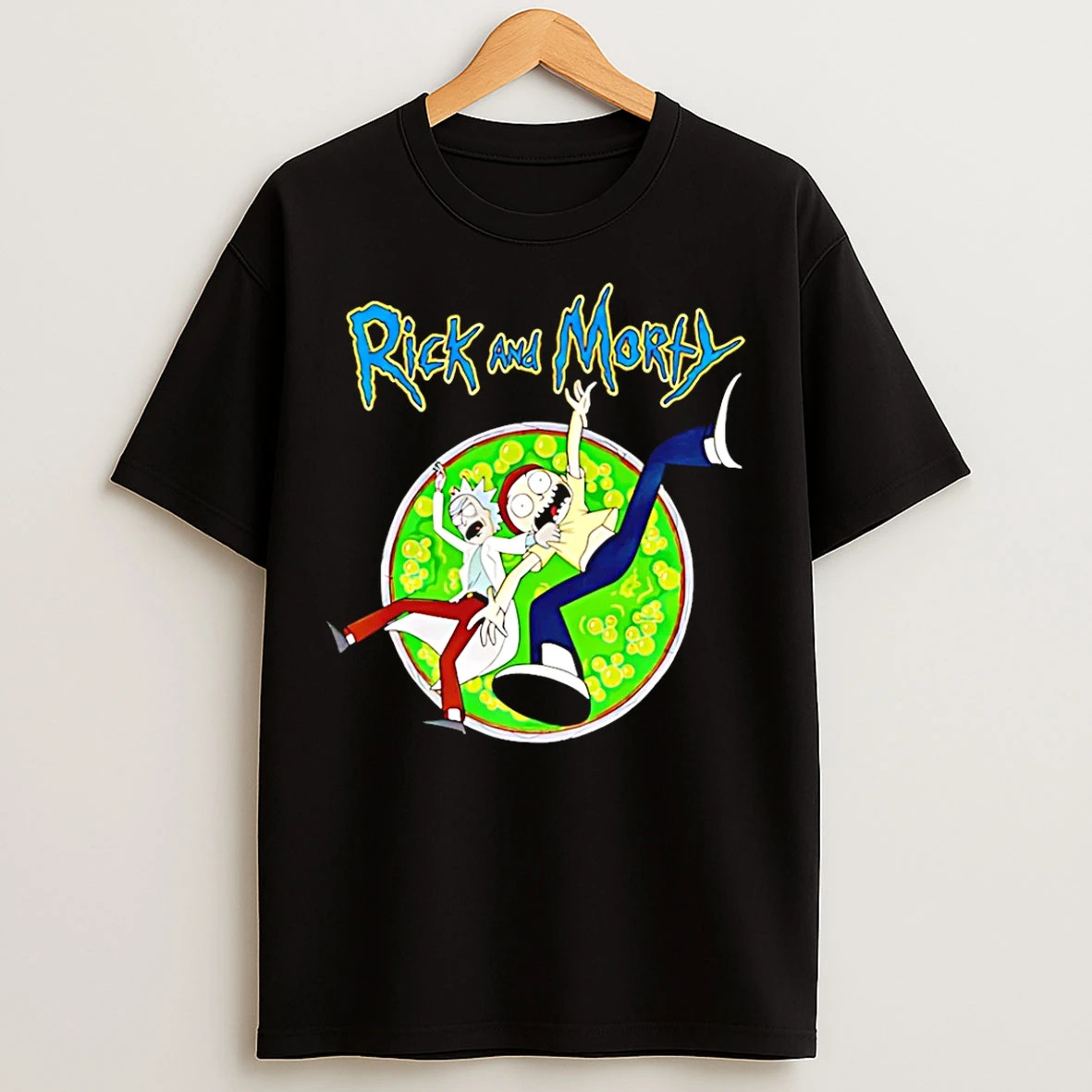 Classic Rick And Morty Portal Cartoon T Shirts
