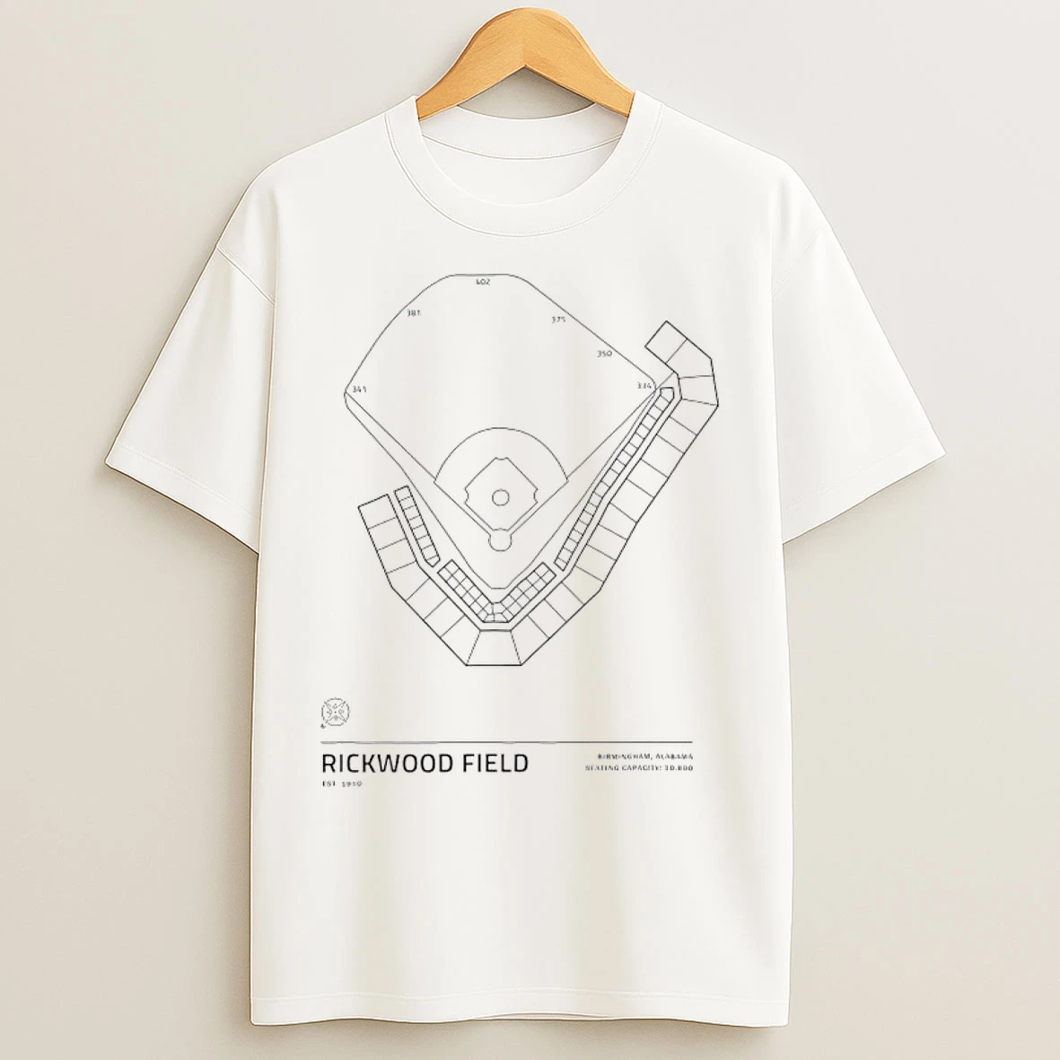 Classic Rickwood Field Stadium 1910 Birmingham Alabama T Shirts