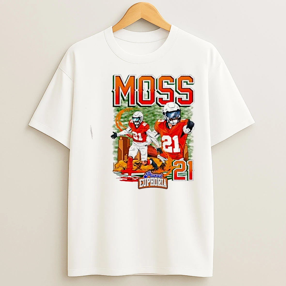 Classic Riley Moss Denver Broncos Football City Graphic T Shirts