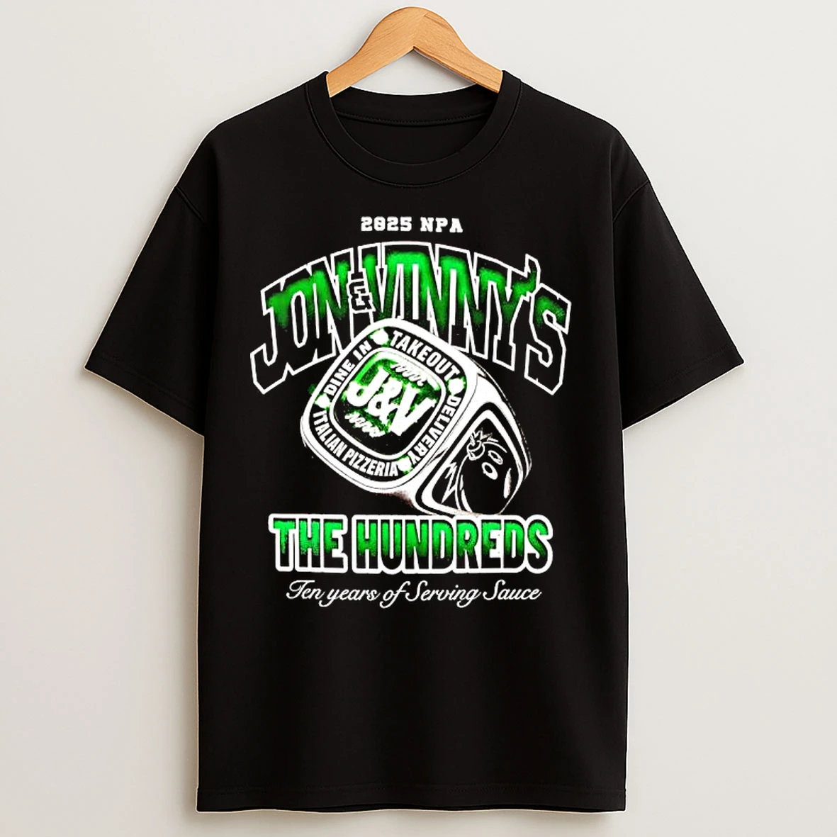 Classic Ring Of 2025 Npa Jv Jon Vinnys The Hundreds Ten Years Of Serving Sauce T Shirts