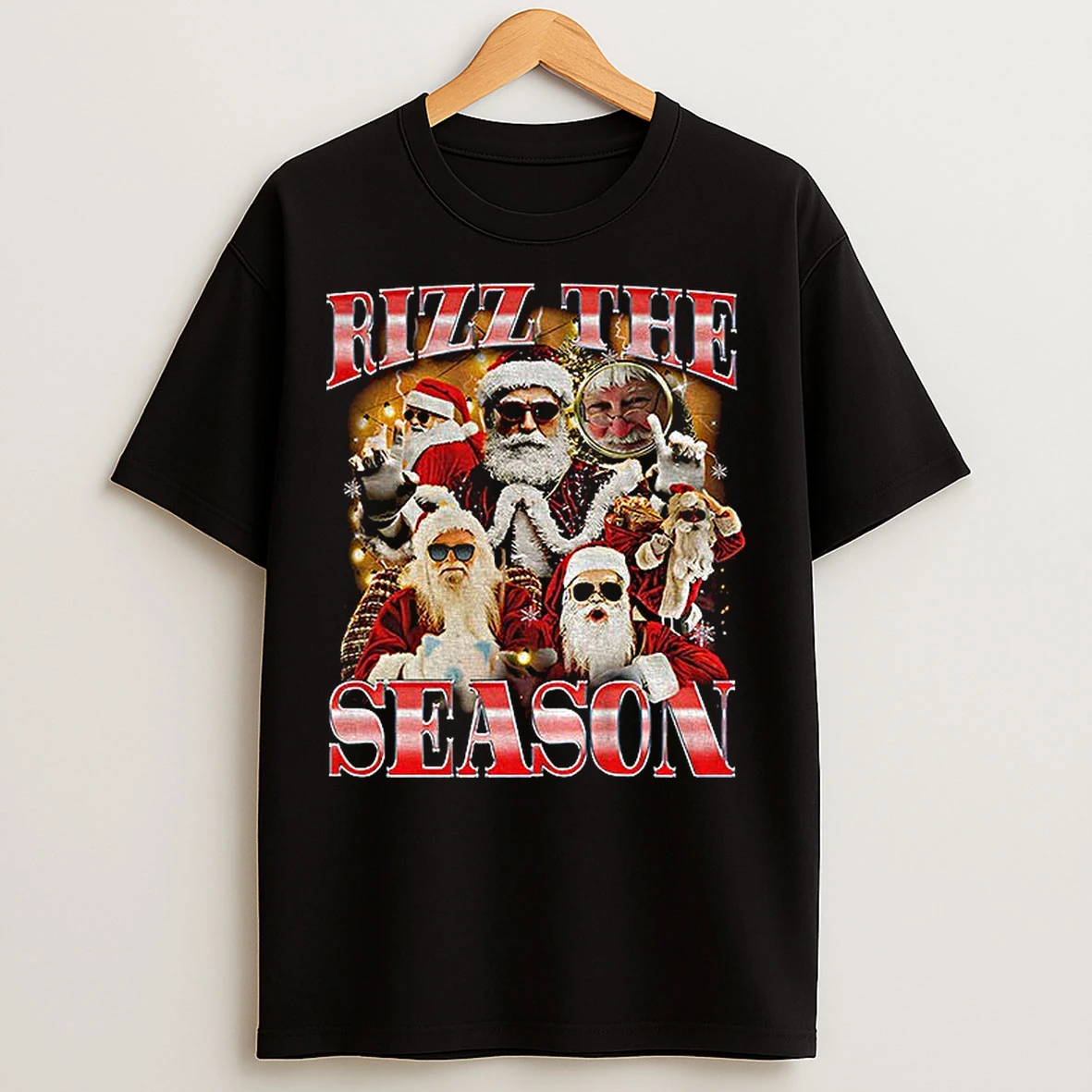 Classic Rizz The Season Santa Claus Merry Christmas T Shirts