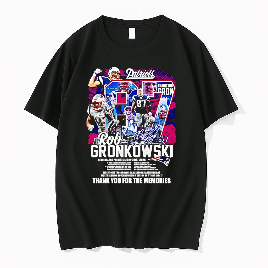 Classic Rob Gronkowski Ne Patriots 2025 Thank You For The Memories T Shirts