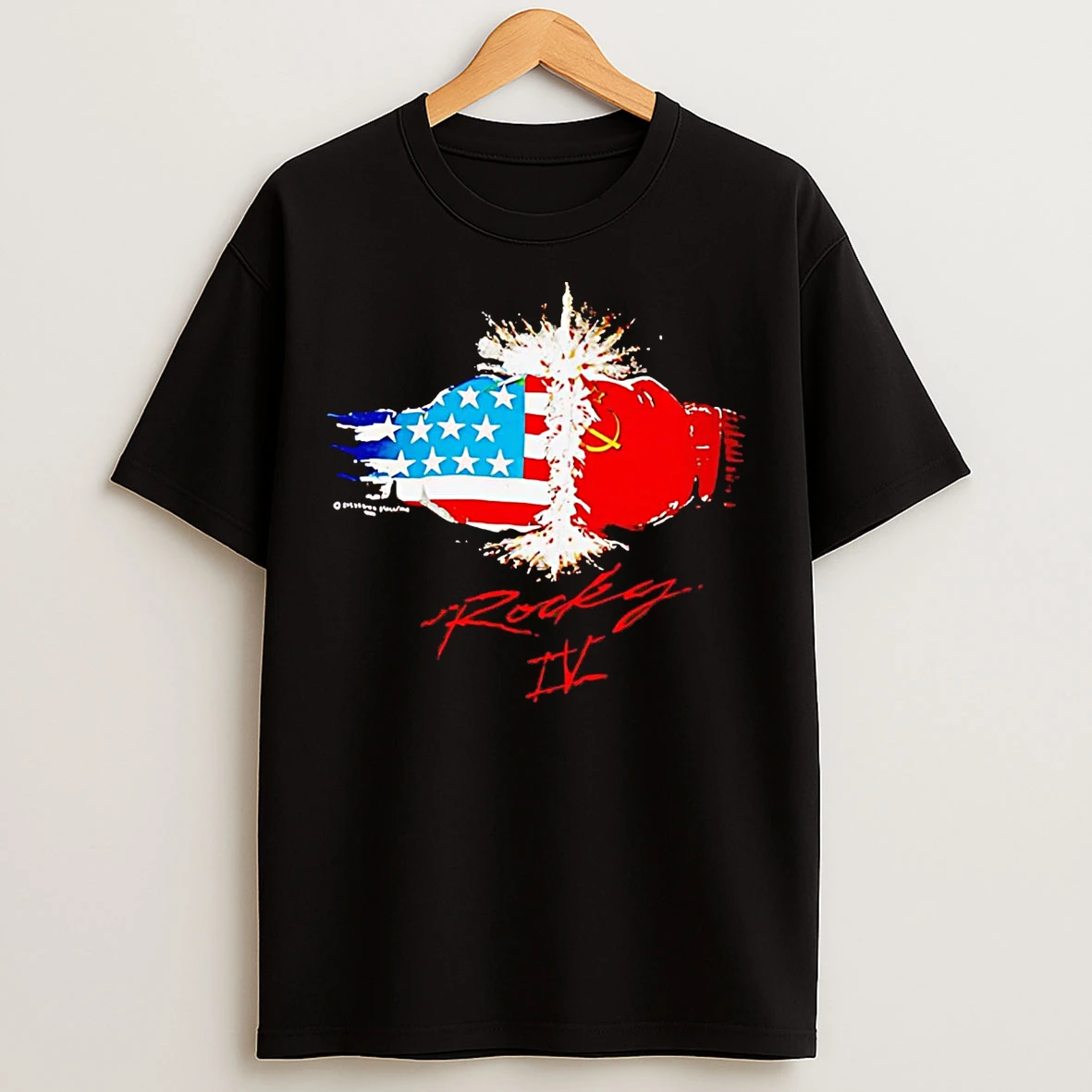 Classic Rocky Balboa Rocky Iv Wearing Cold War 1985 T Shirts