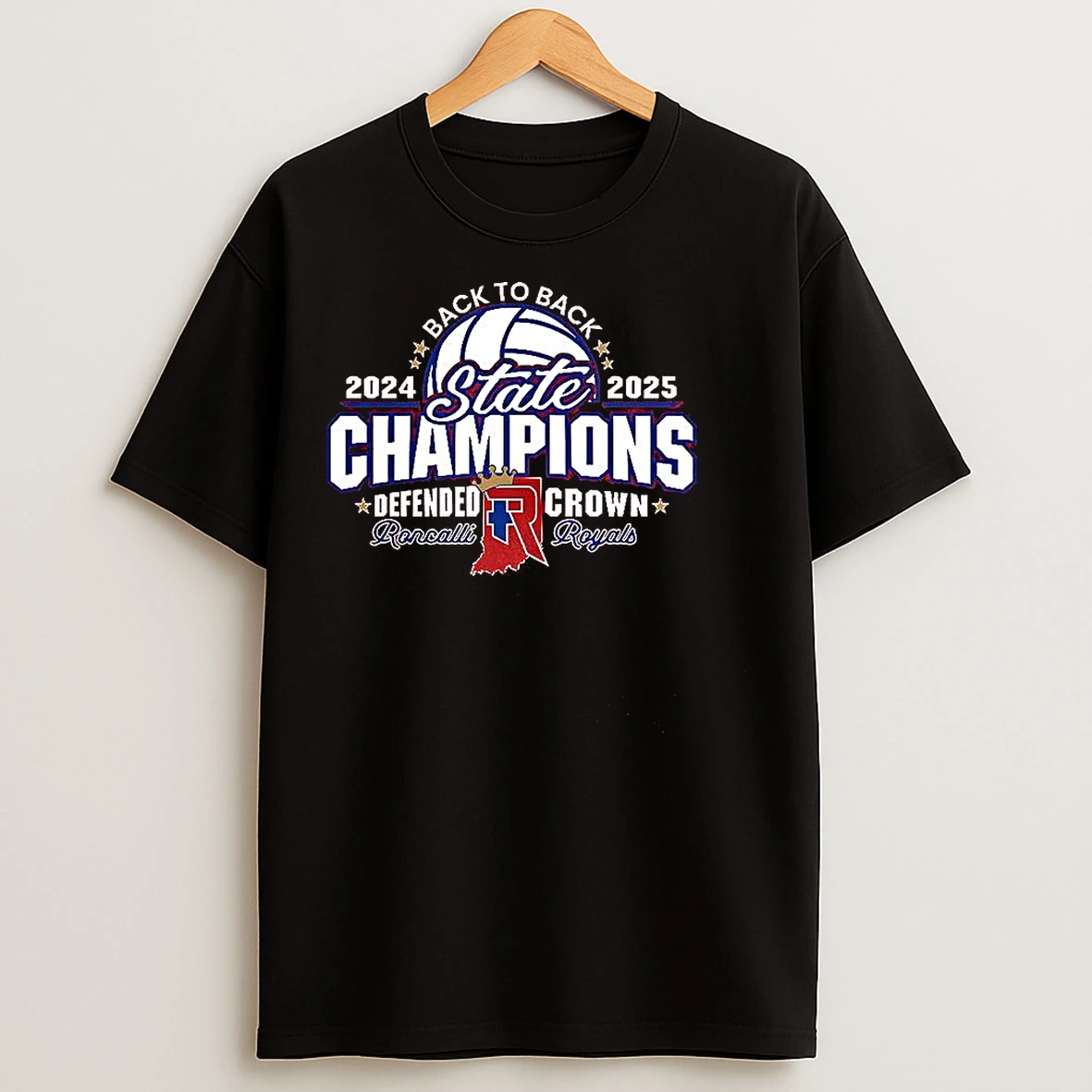 Classic Roncalli Royals State Champions Defended Crown 2025 T Shirts