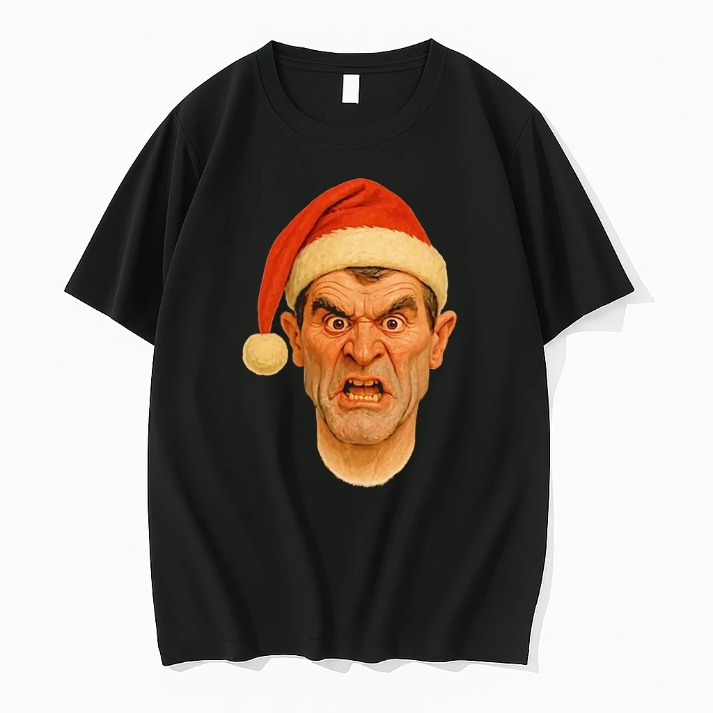 Classic Roy Keane Spitting Caricature Christmas T Shirts