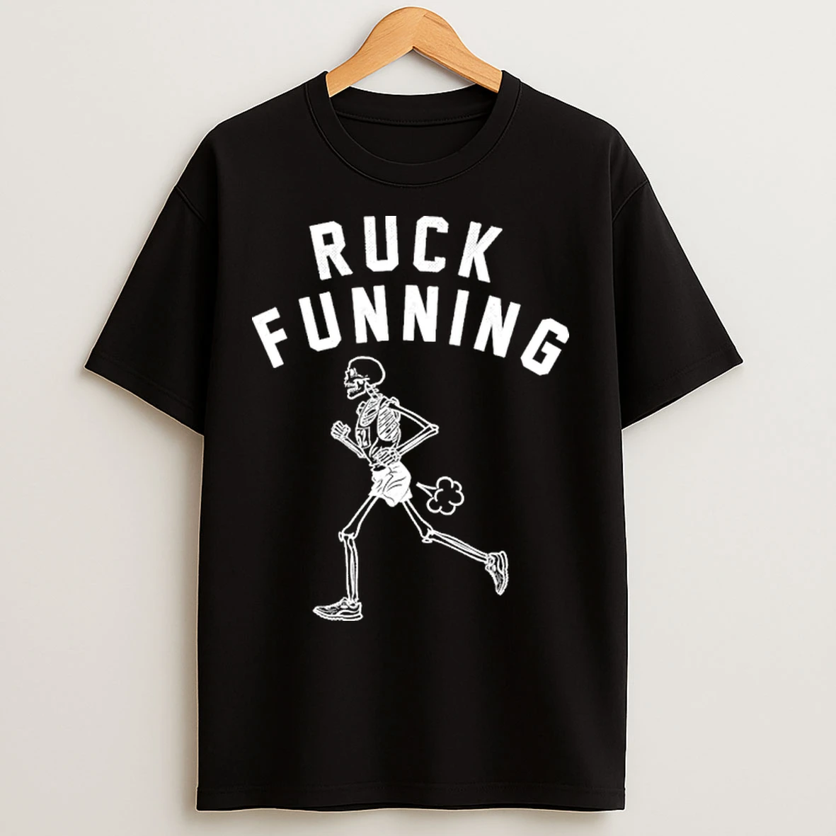 Classic Ruck Funning Running Skeleton T Shirts