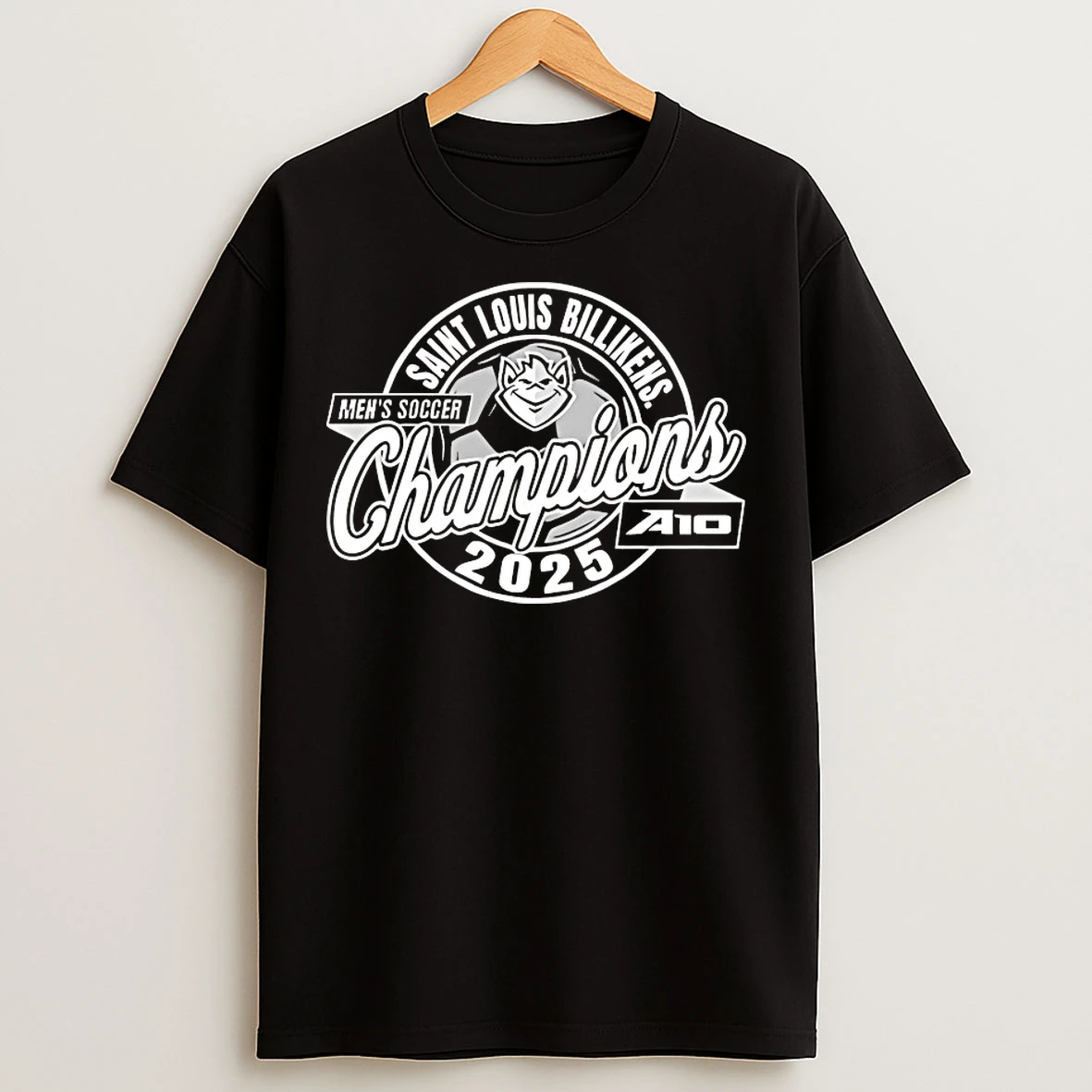 Classic Saint Louis Billikens Mens Soccer Champions A10 2025 T Shirts