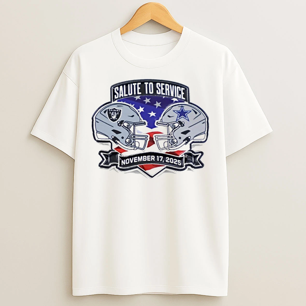 Classic Salute To Service Cowboys Vs Raiders Nov 17 2025 T Shirts