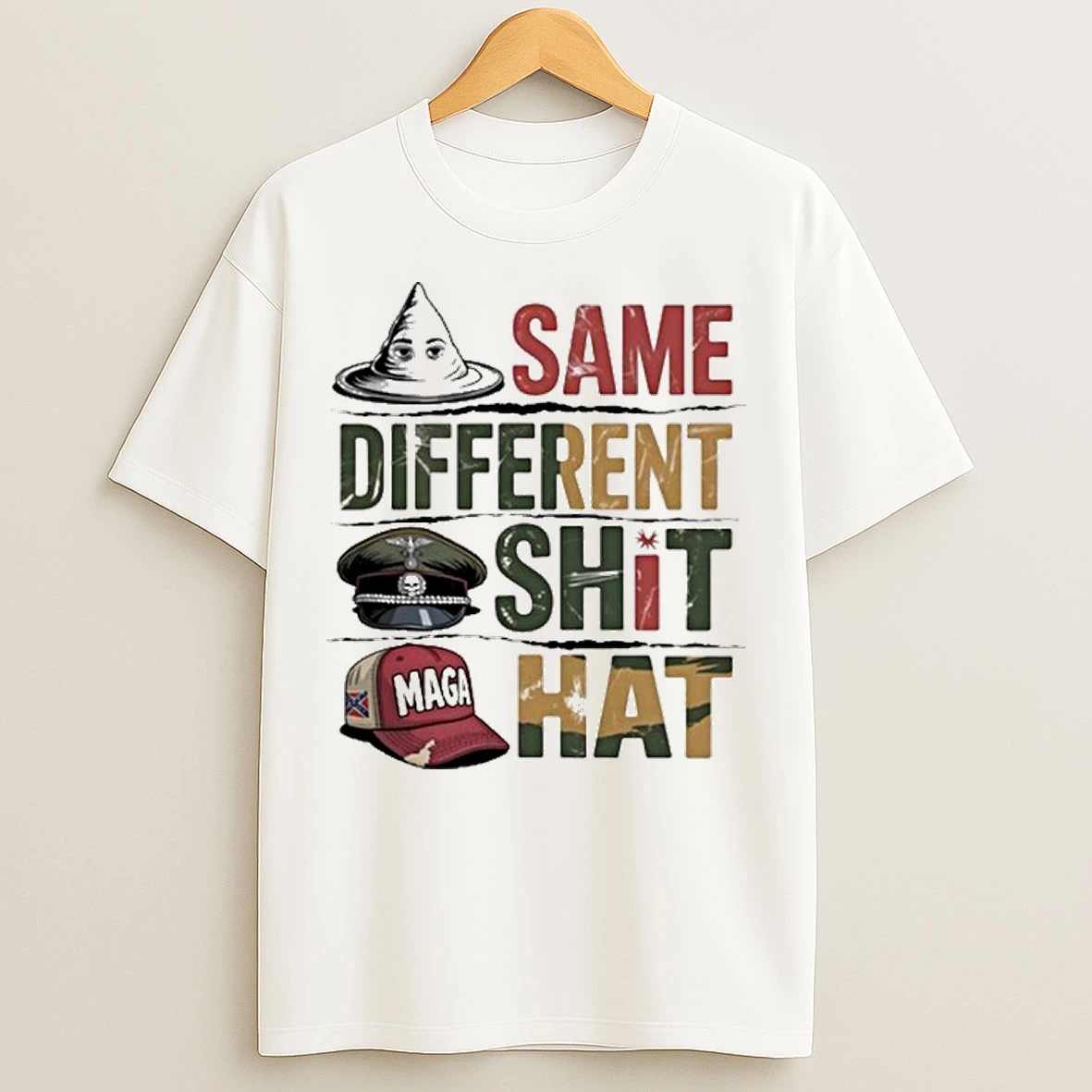Classic Same Shit Different Hat Vintage T Shirts