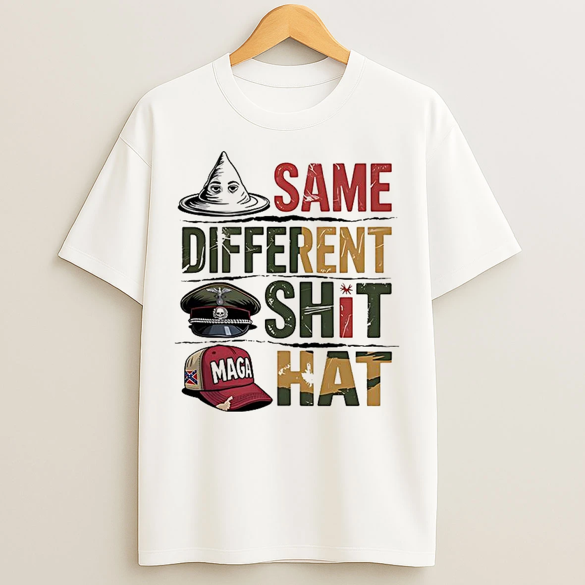 Classic Same Different Shit Hat T Shirts