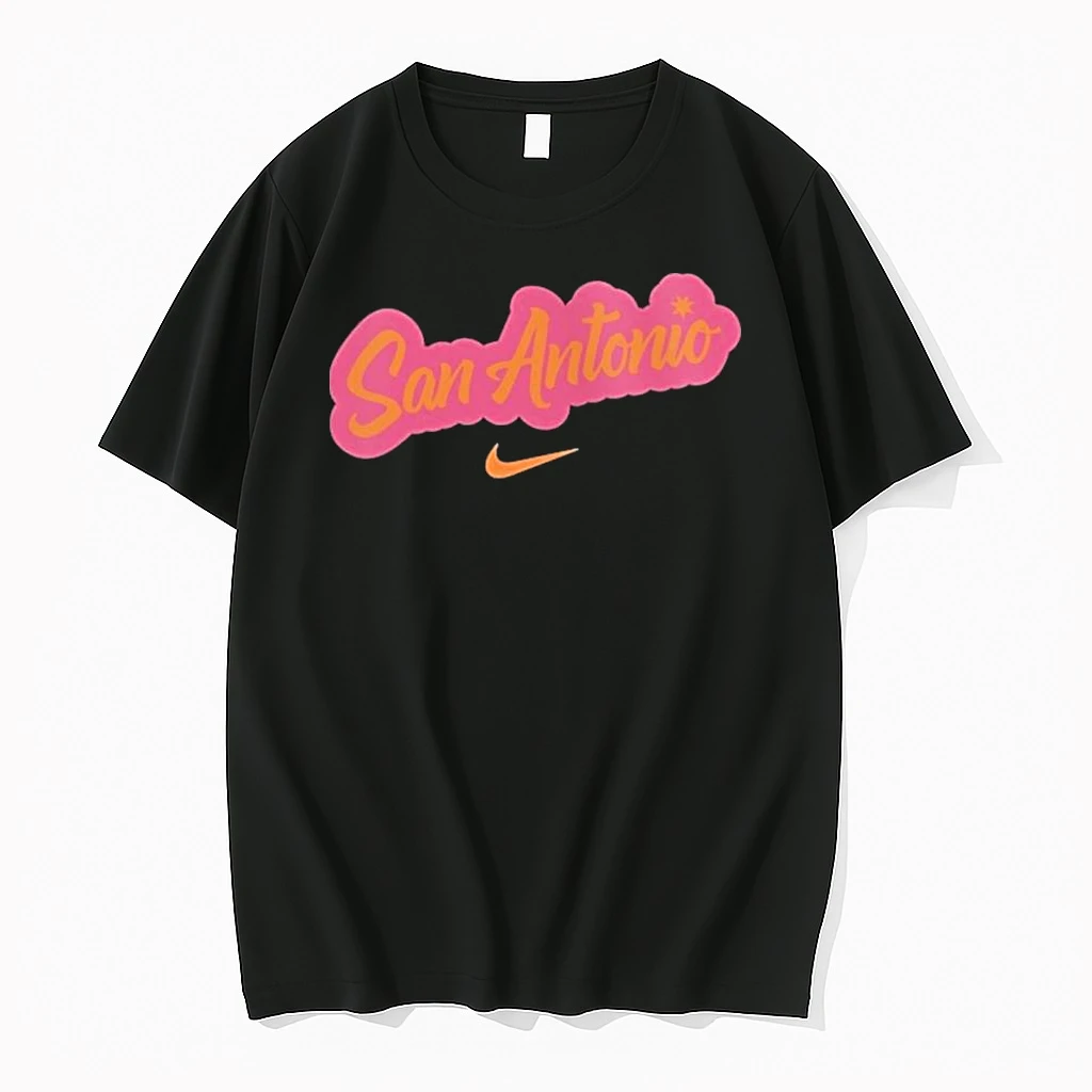 Classic San Antonio Spurs Nike 2025 2026 Nba City Edition Logo T Shirts