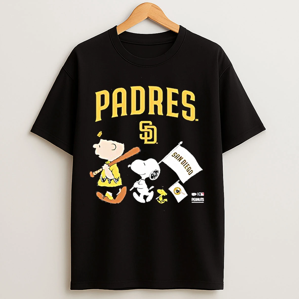 Classic San Diego Padres Peanuts Flag T Shirts