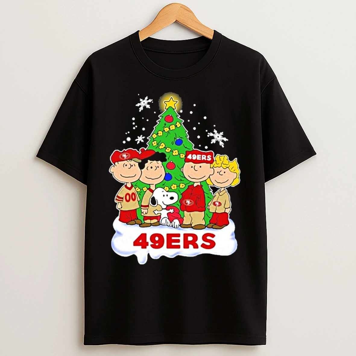 Classic San Francisco 49ers X The Peanuts Christmas 2025 T Shirts