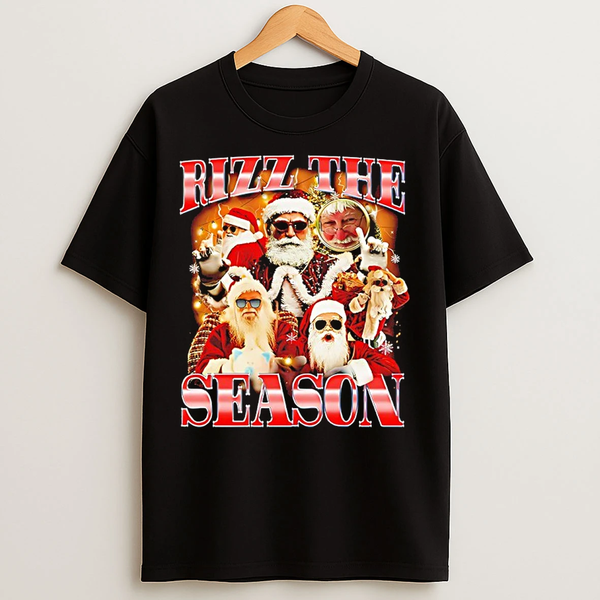 Classic Santa Claus Rizz The Season 2025 Christmas T Shirts