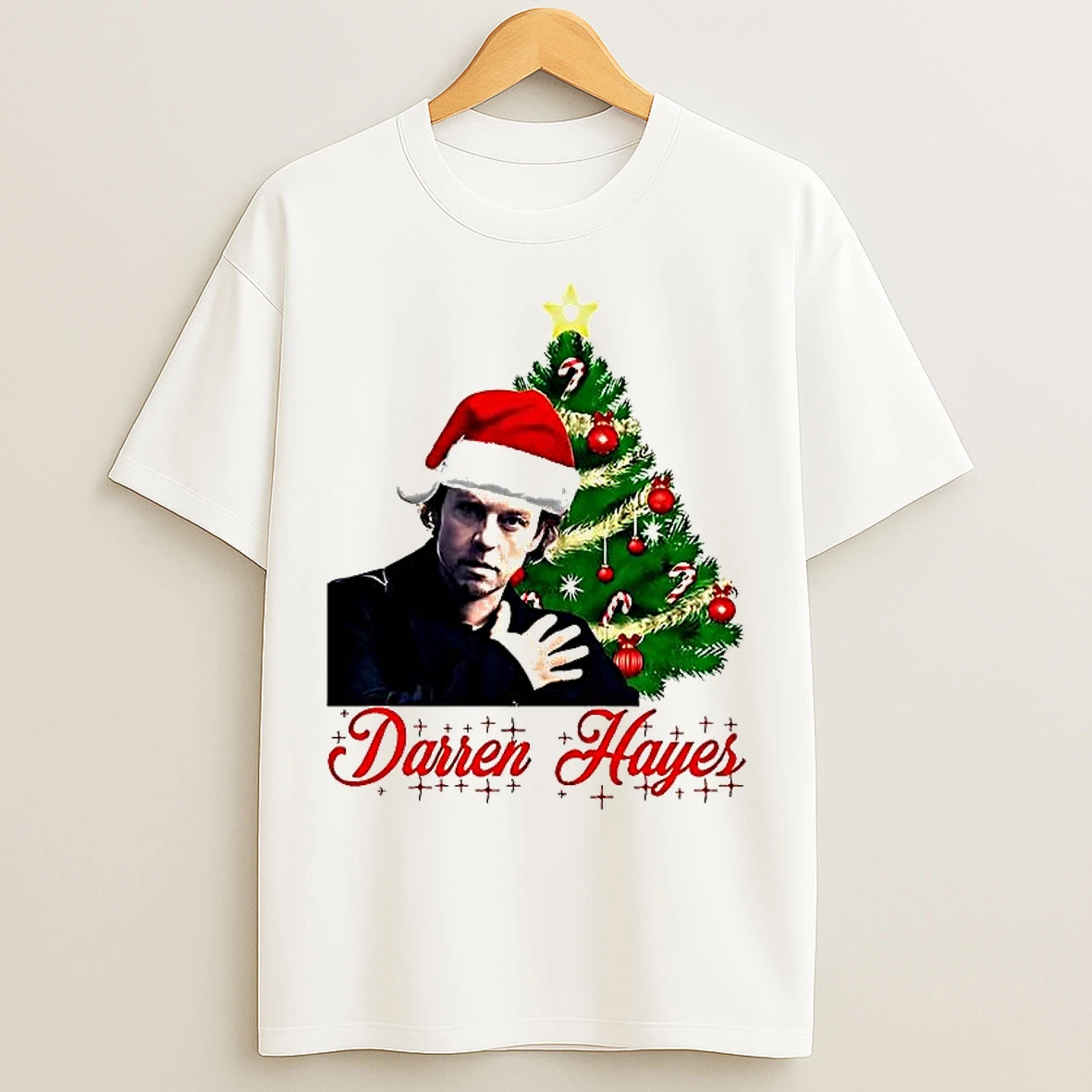 Classic Santa Darren Hayes Christmas Tree T Shirts