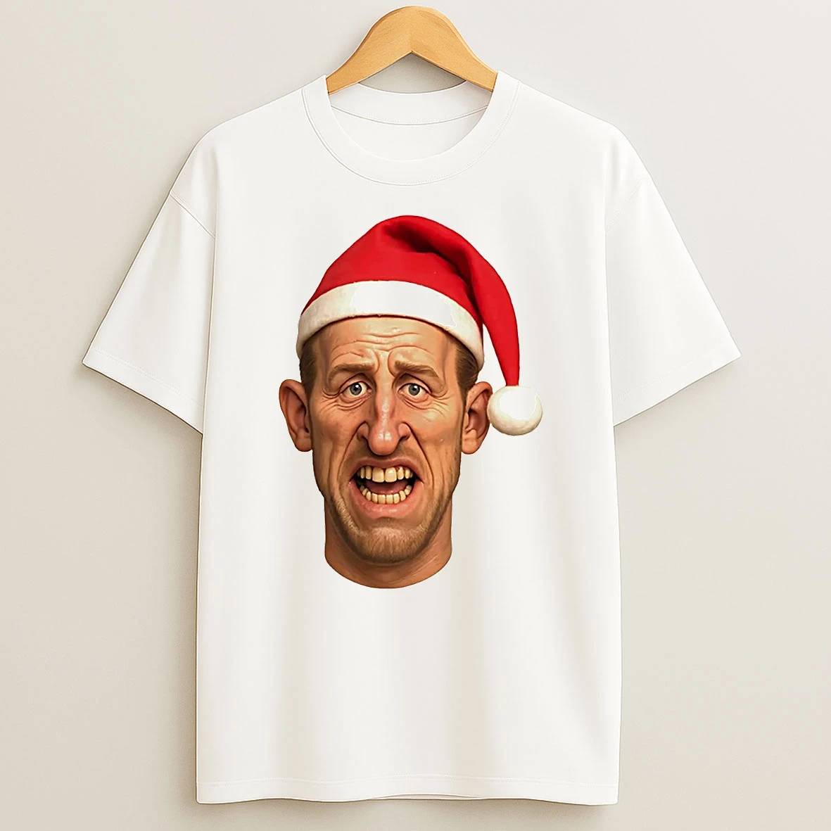 Classic Santa Harry Kane Caricature Christmas T Shirts