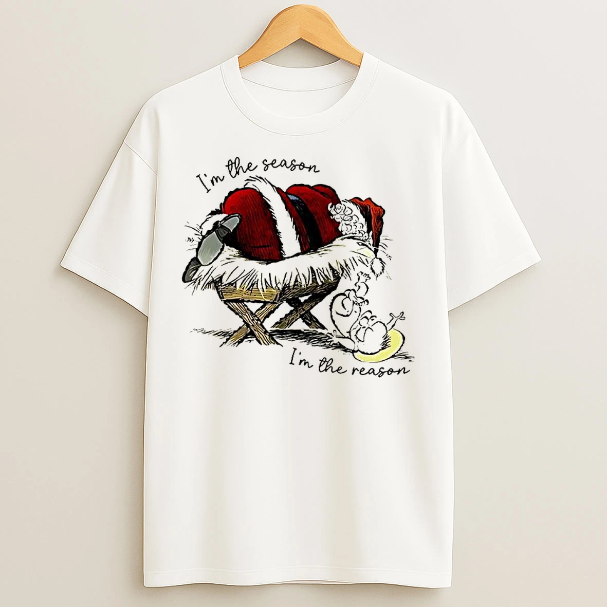 Classic Santa Im The Season Baby Jesus Im The Season Christmas T Shirts