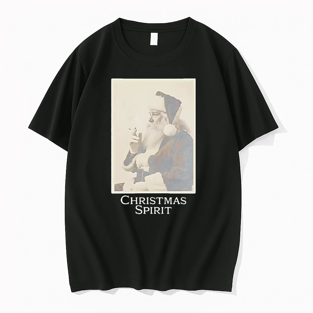 Classic Santa Smoking Christmas Spirit T Shirts
