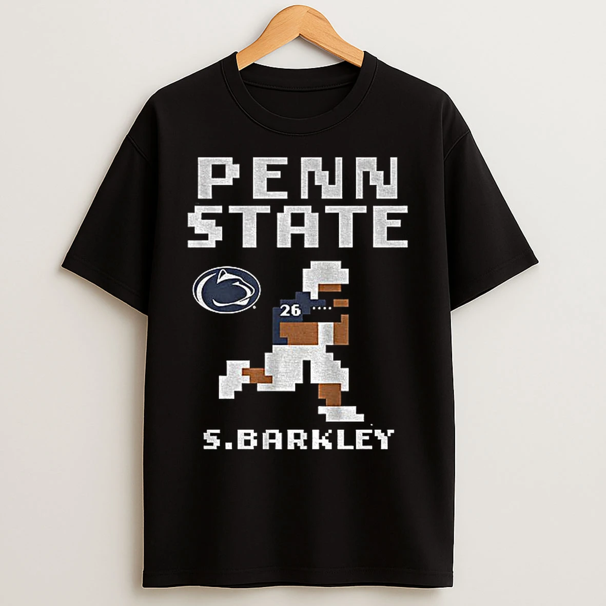 Classic Saquon Barkley 26 Retro Baller Penn State Nittany Lions Football 8bit T Shirts
