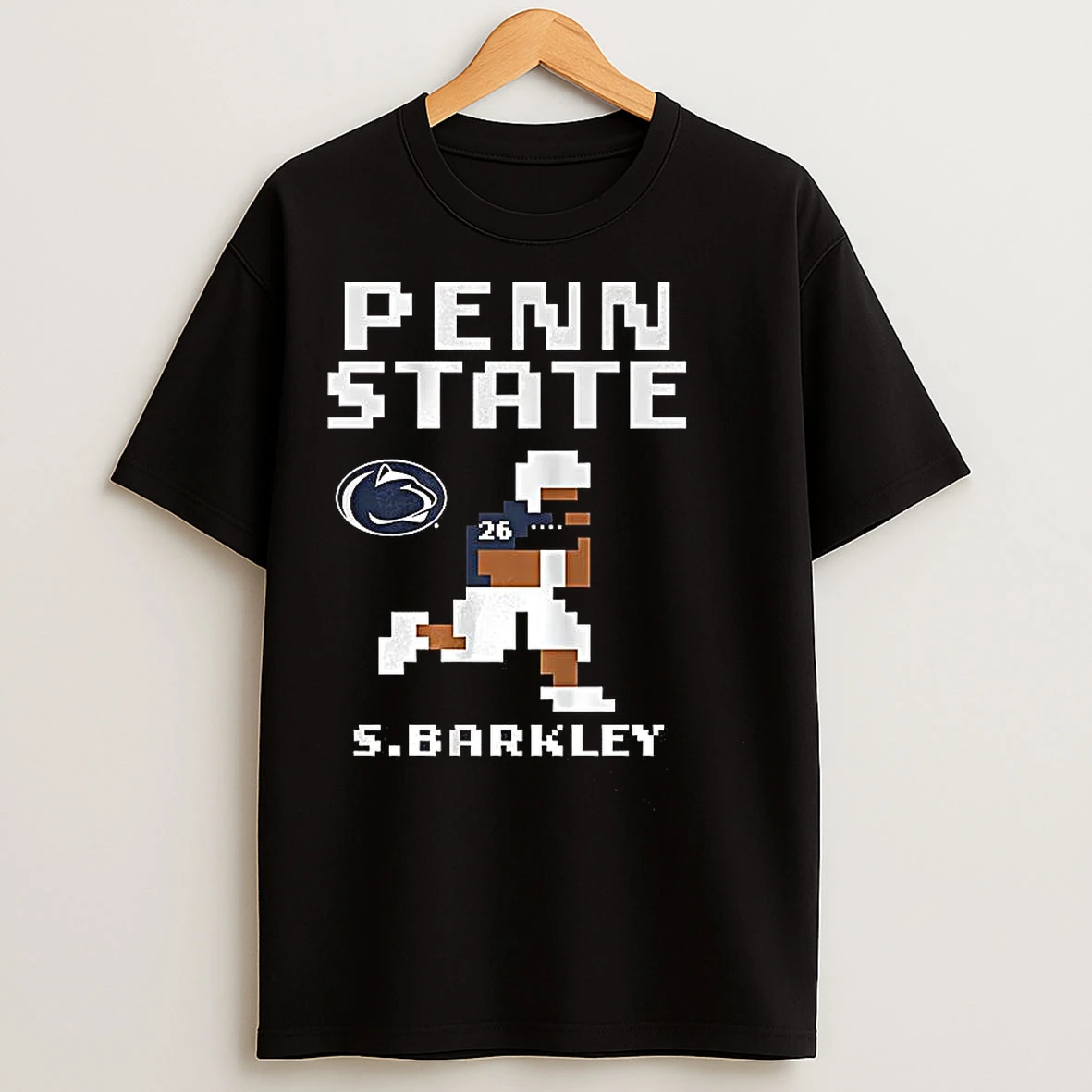 Classic Saquon Barkley Penn State Nittany Lions Retro Baller 8 Bit Style T Shirts