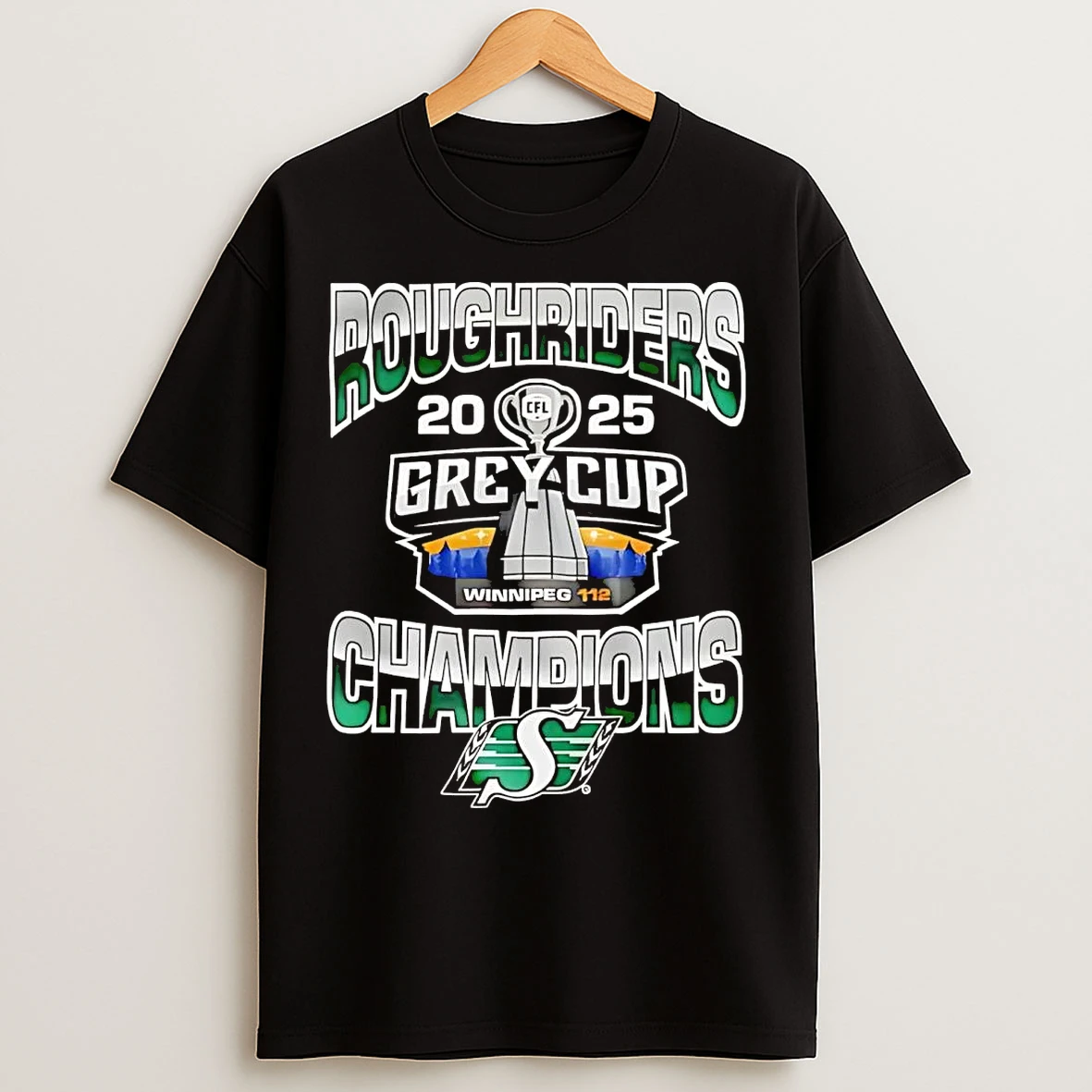 Classic Saskatchewan Roughriders 2025 Grey Cup Champions T Shirts