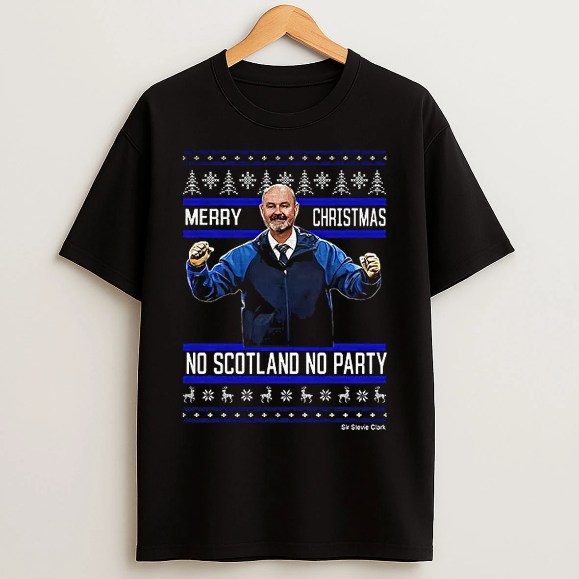 Classic Scotland Clark Merry Christmas No Scotland No Party T Shirts