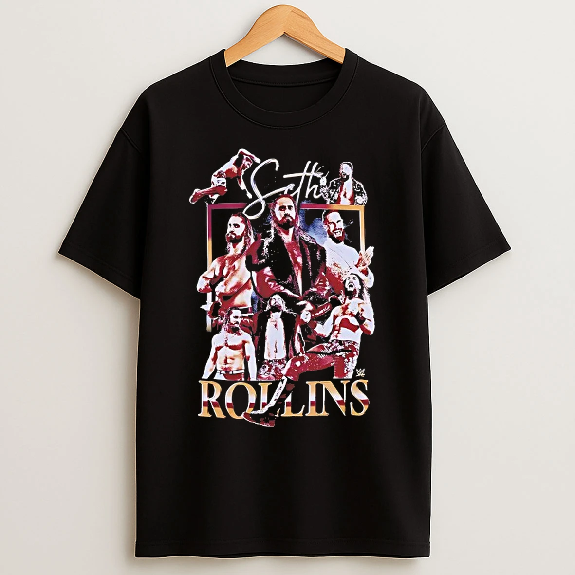 Classic Seth Rollins Wwe Collage T Shirts
