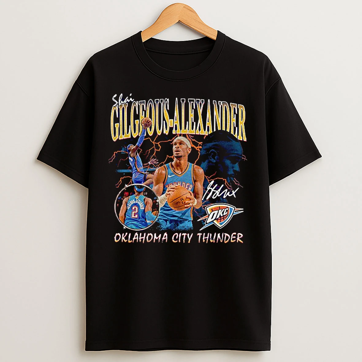 Classic Shai Gilgeous Alexander Oklahoma City Thunder Legacy Basketball Nba 2025 Graphic T Shirts