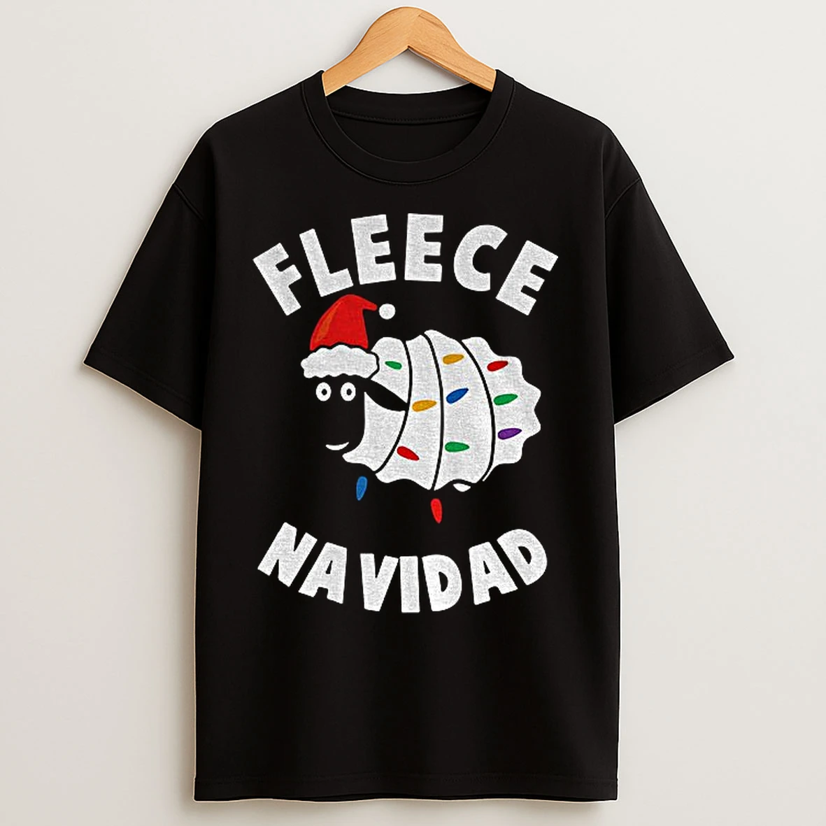 Classic Sheep Xmas Santa Fleece Navidad Merry Christmas T Shirts