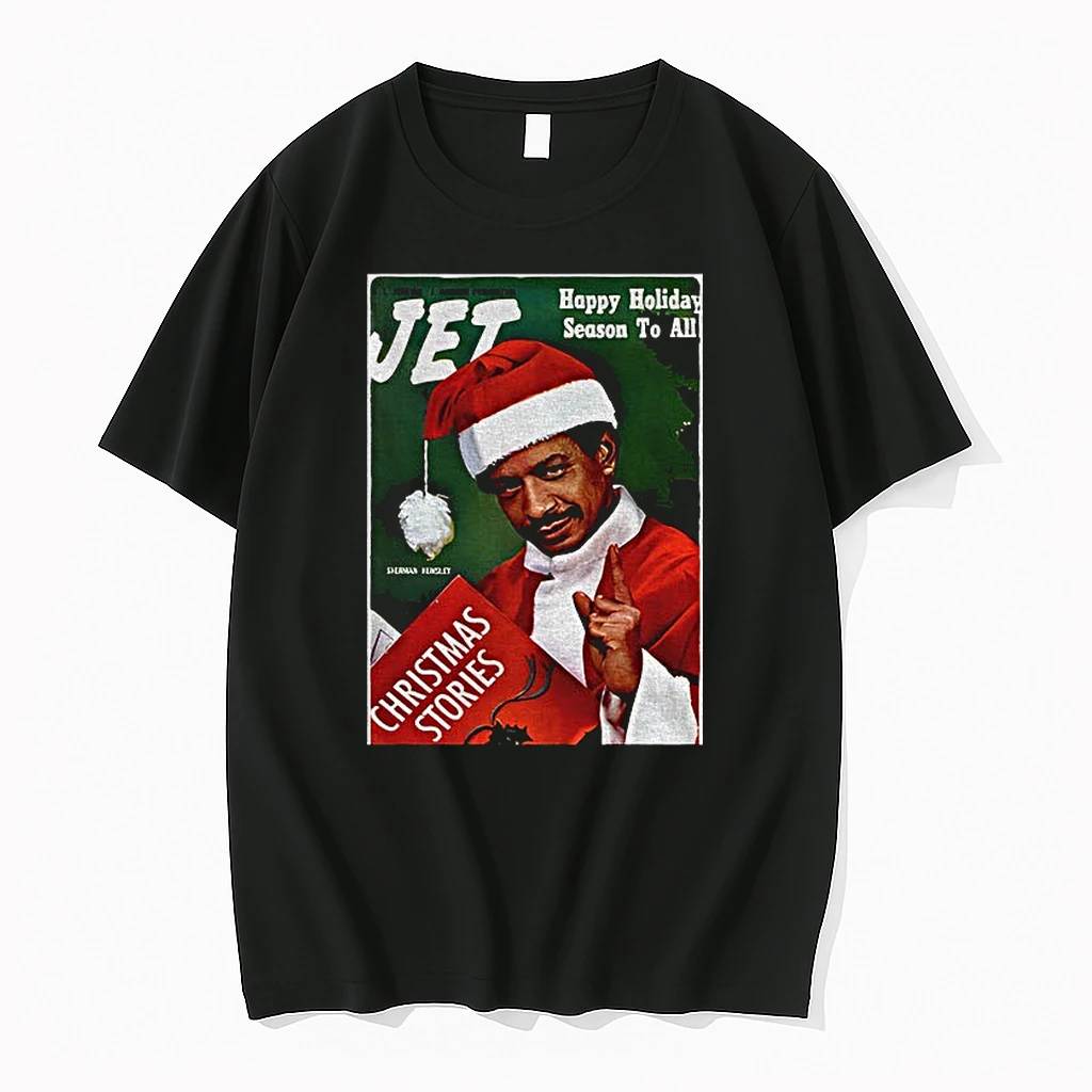 Classic Sherman Hemsley Santa Claus Christmas Vintage Jet Magazine African American T Shirts