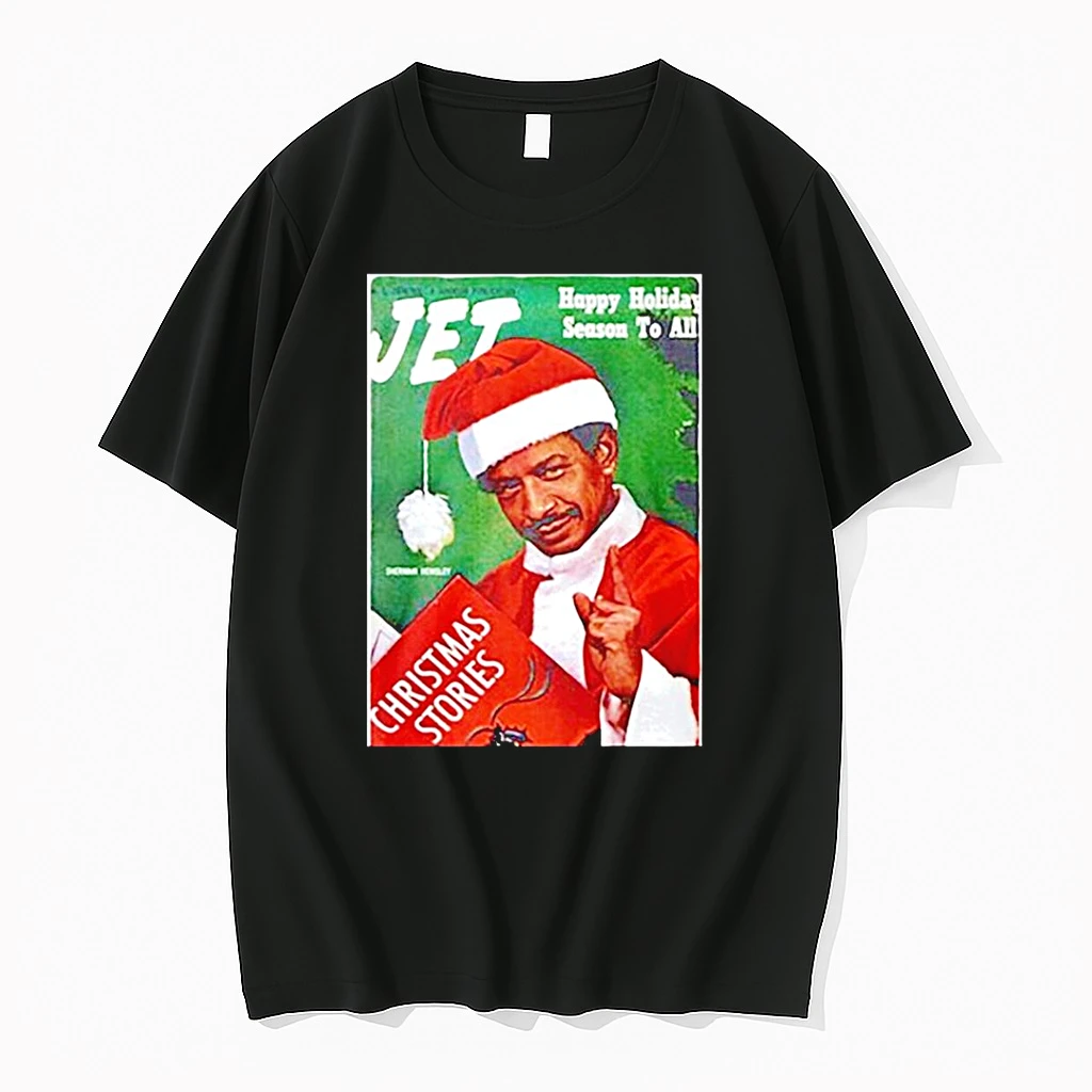 Classic Sherman Hemsley Santa Claus Jet Happy Holiday Season To All Christmas T Shirts