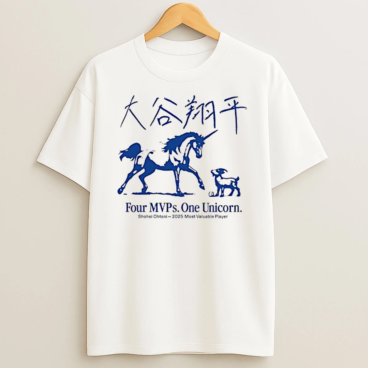 Classic Shohei Ohtani 2025 Most Valuable Player Four Mvps One Unicorn T Shirts
