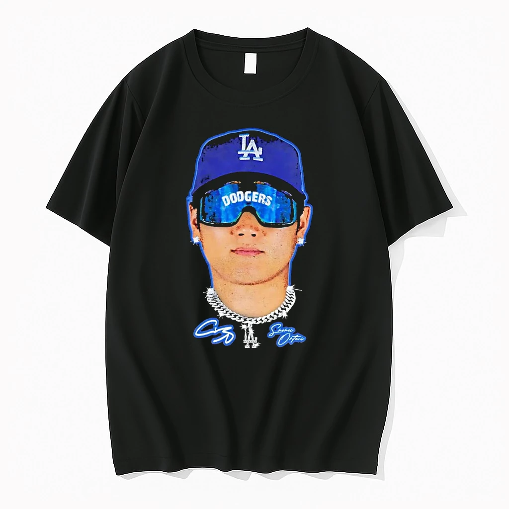 Classic Shohei Ohtani Big Face Los Angeles Dodgers T Shirts