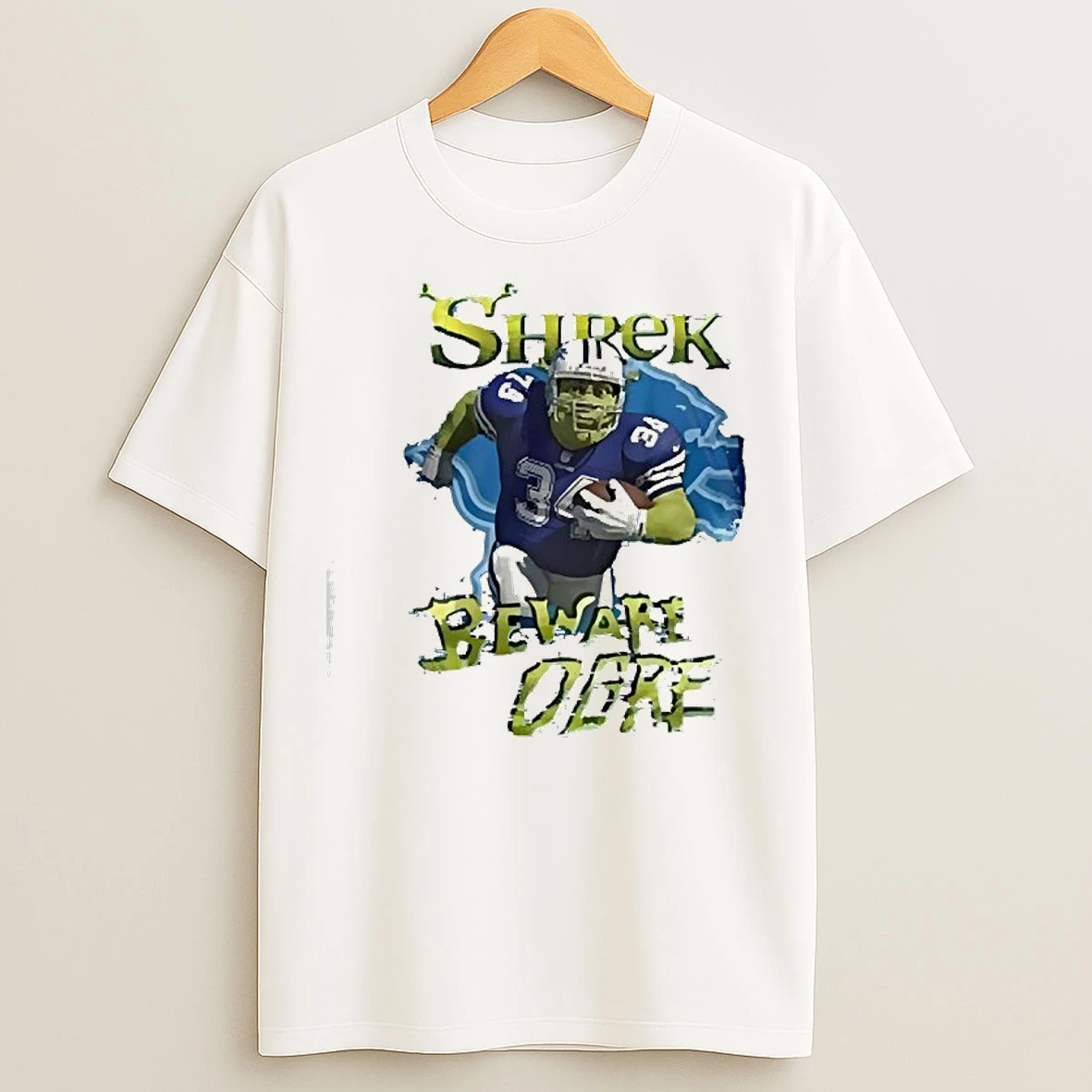 Classic Shrek Detroit Lions Nfl Beware Ogre T Shirts
