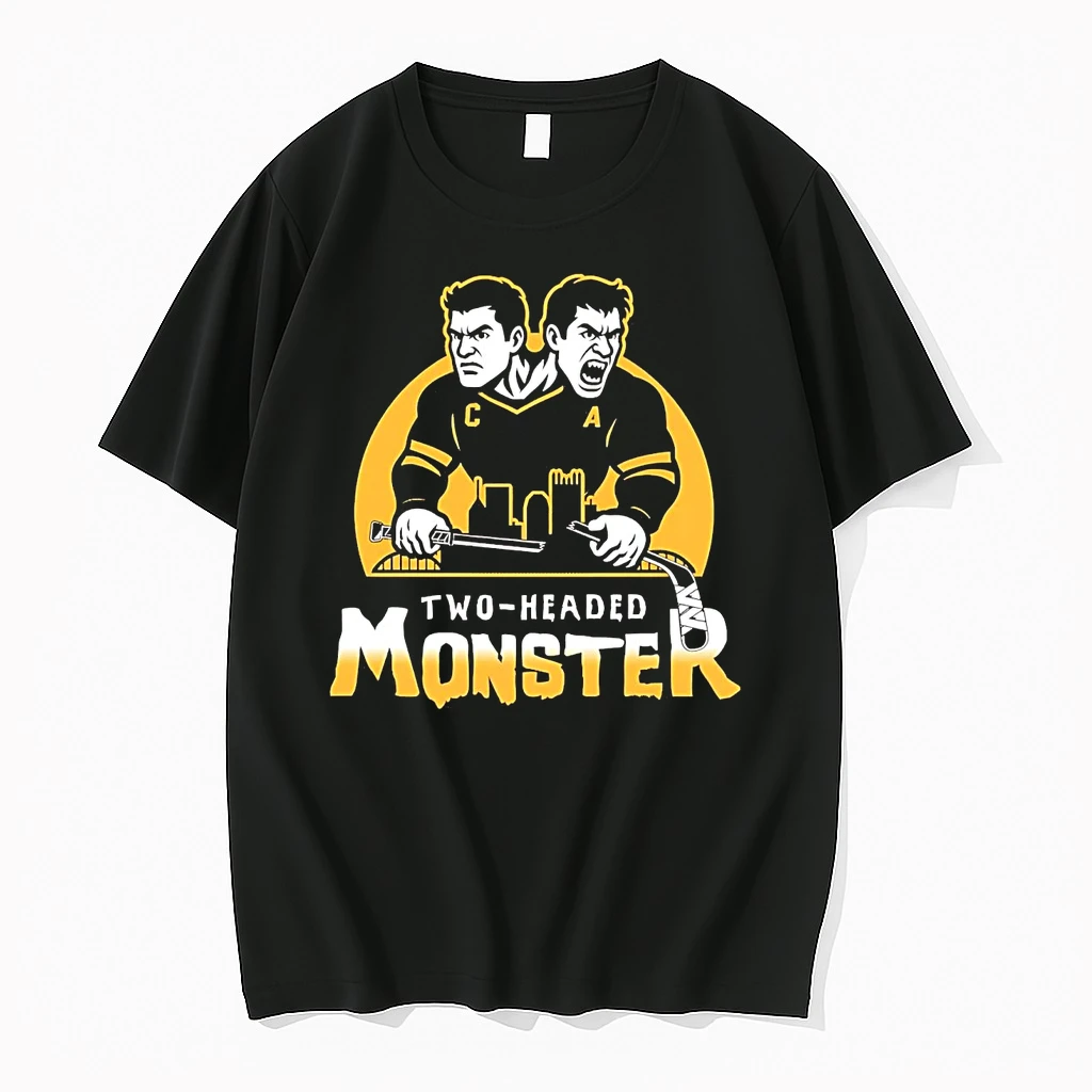 Classic Sidney Crosby And Evgeni Malkin Two Headed Monster Penguins T Shirts
